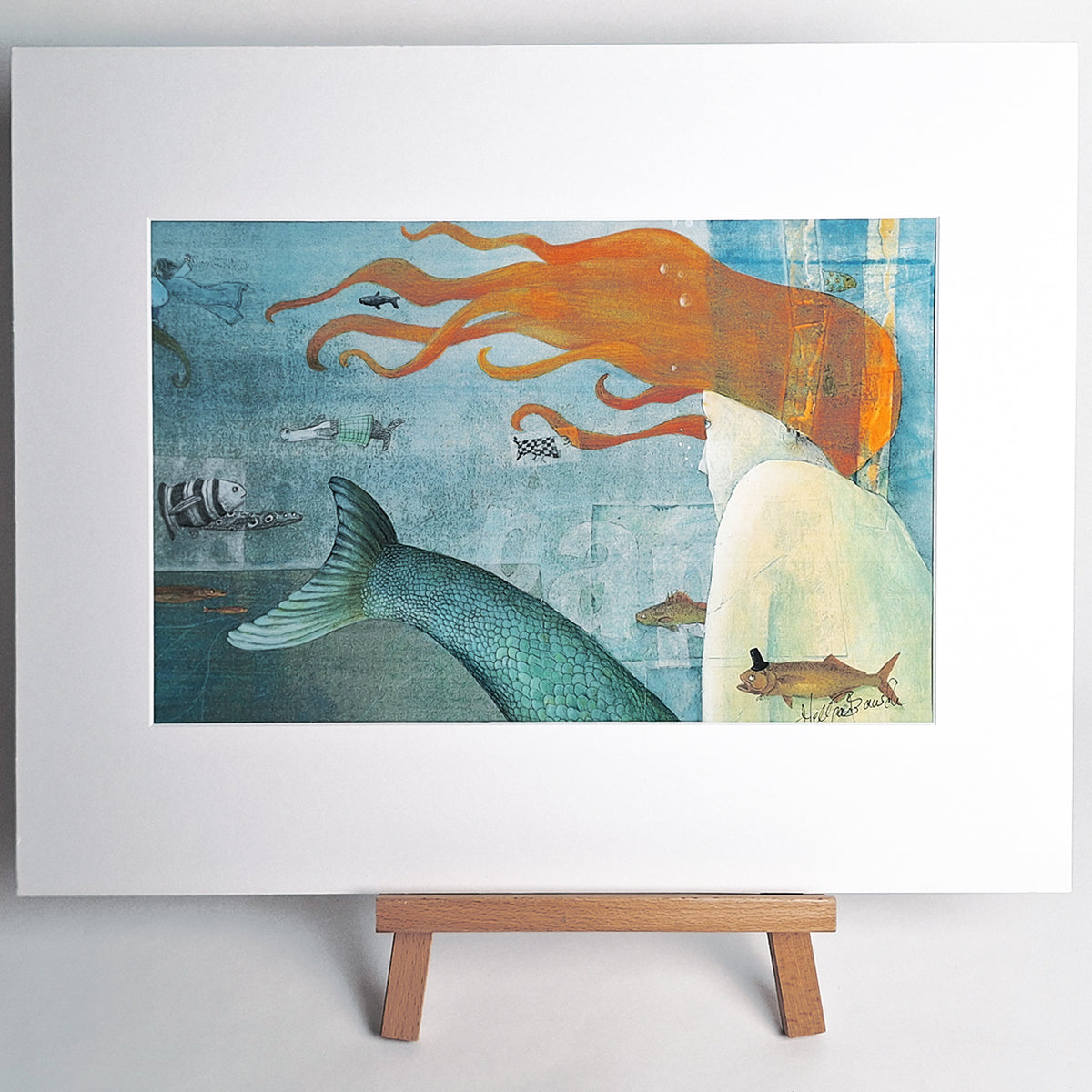 Kunstdruck "Nixe", groß