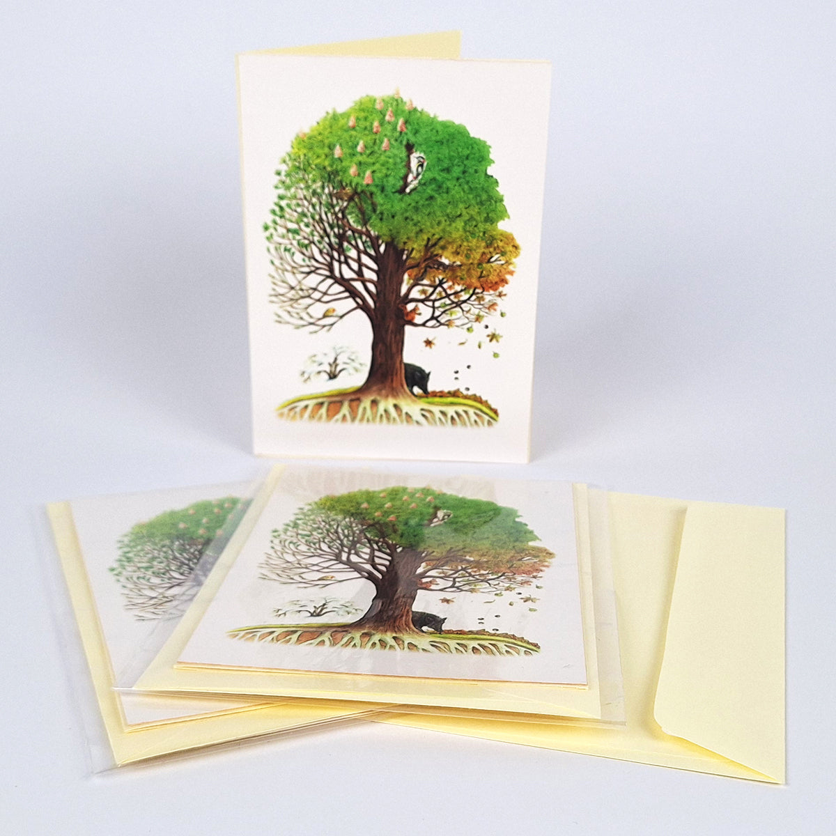 Dreierpack Billet "Jahreszeitenbaum"