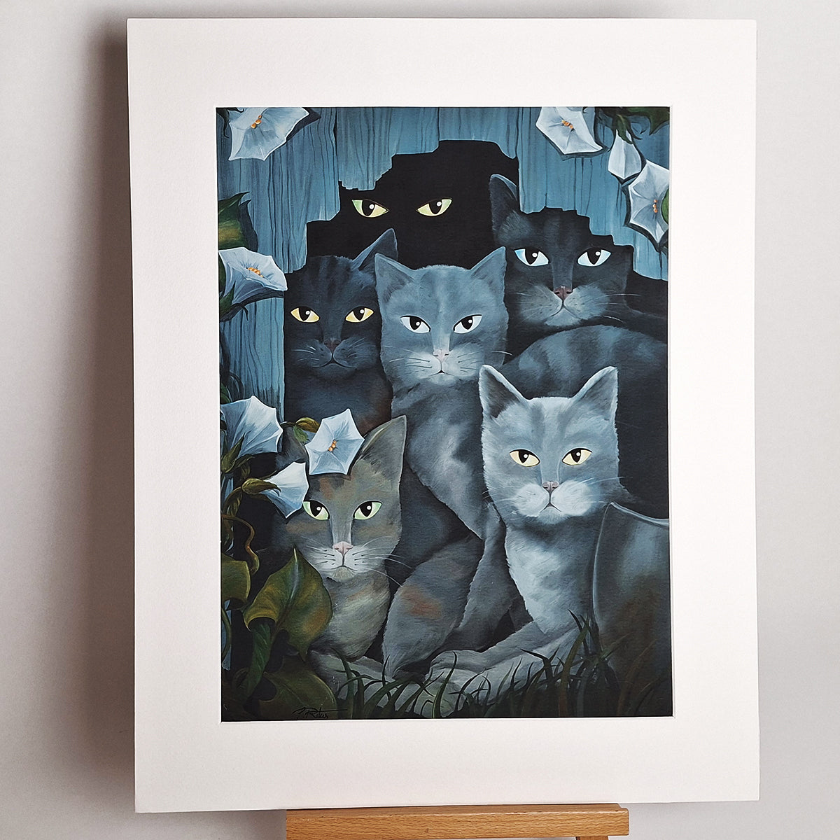 Kunstdruck "Katzennacht", groß