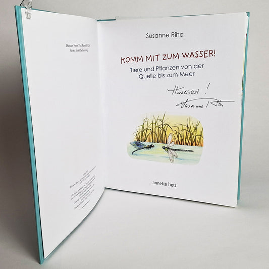 Signiertes Buch "Komm mit zum Wasser"