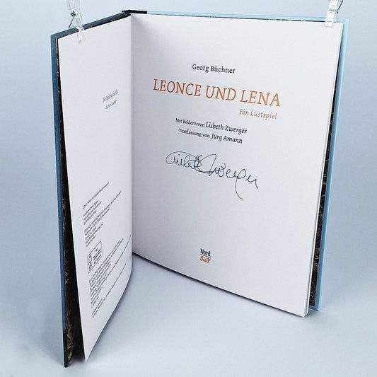 Signiertes Buch "Leonce und Lena"