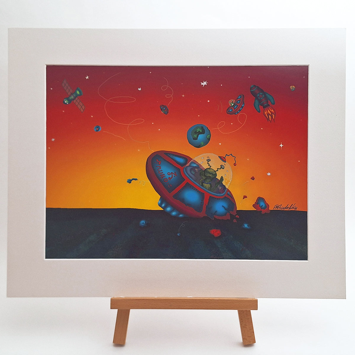 Kunstdruck "Bruchlandung", groß