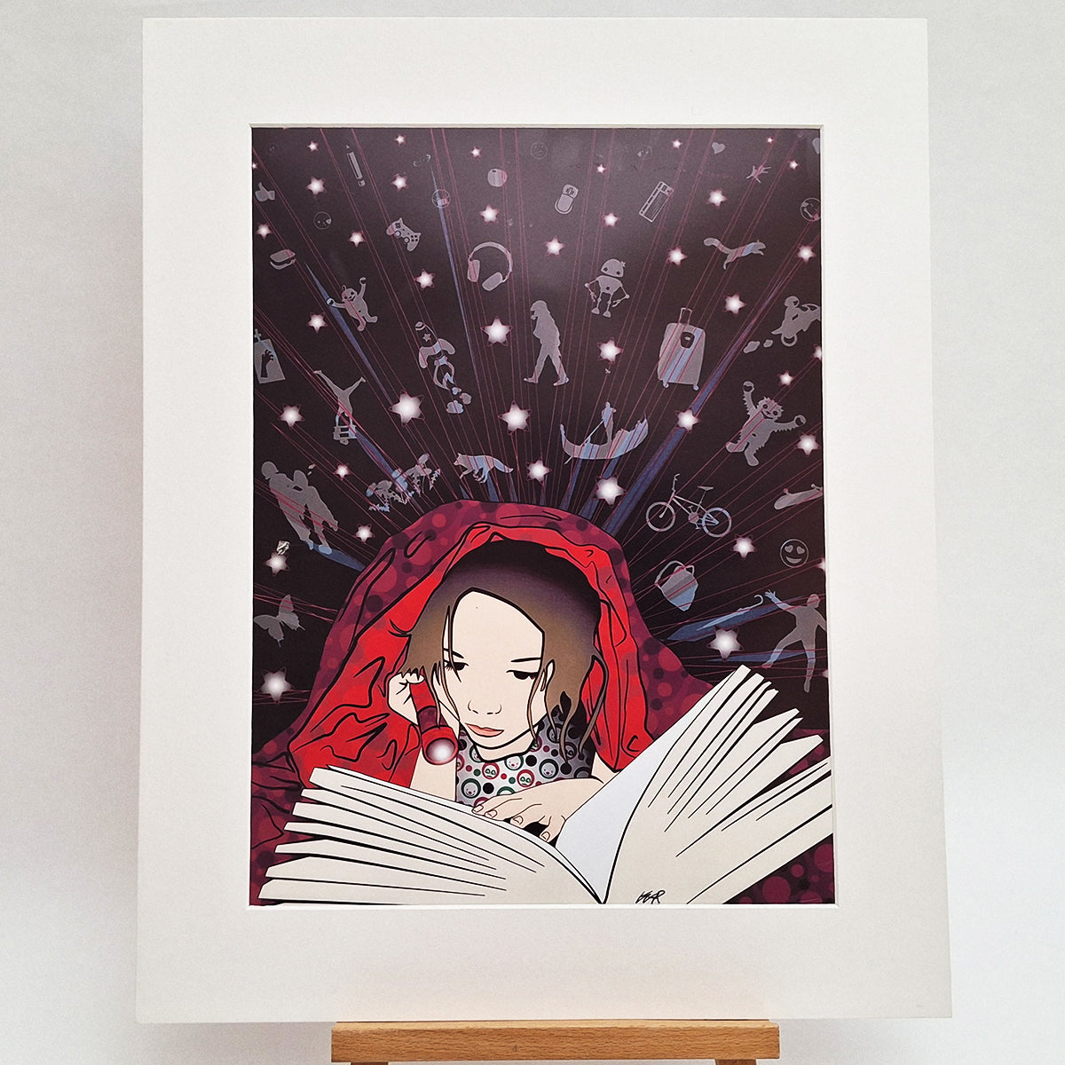 Kunstdruck "Nachtlektüre", groß