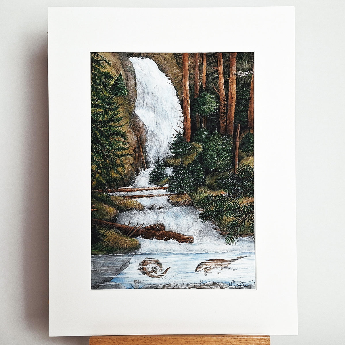 Kunstdruck "Wasserfall"