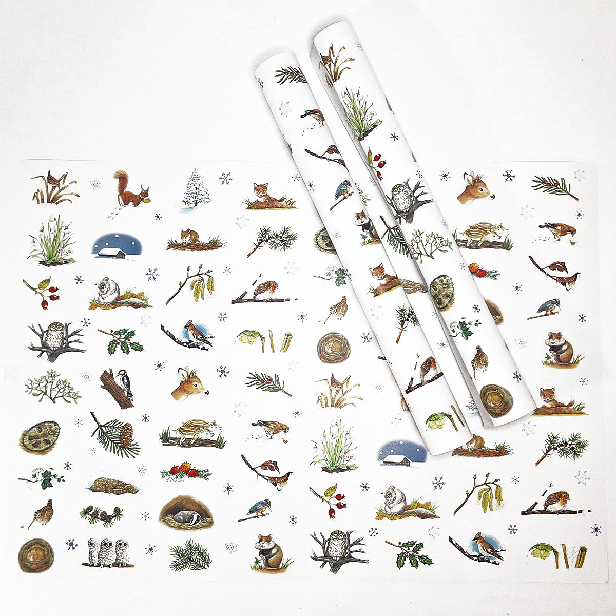 Dreierpack Geschenkpapier „Winter“