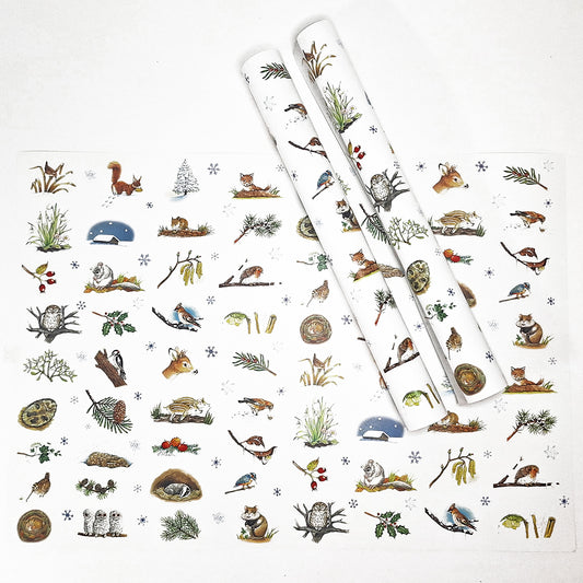 Dreierpack Geschenkpapier „Winter“