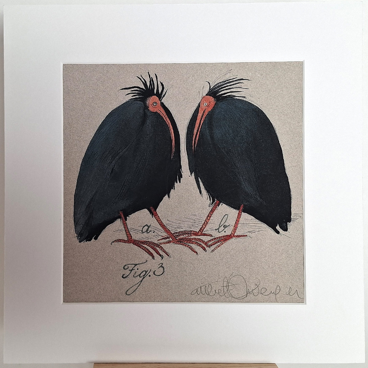 Kunstdruck "Schwarze Vögel"