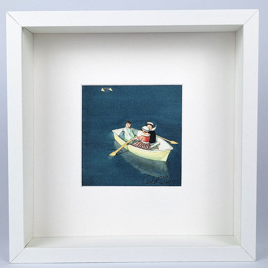 Kunstdruck "Häwelmann im Schiff", gerahmt