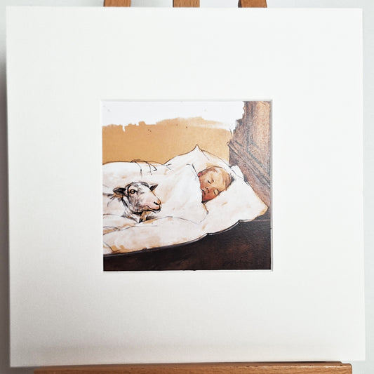 Kunstdruck "Schlaf mit Schaf"