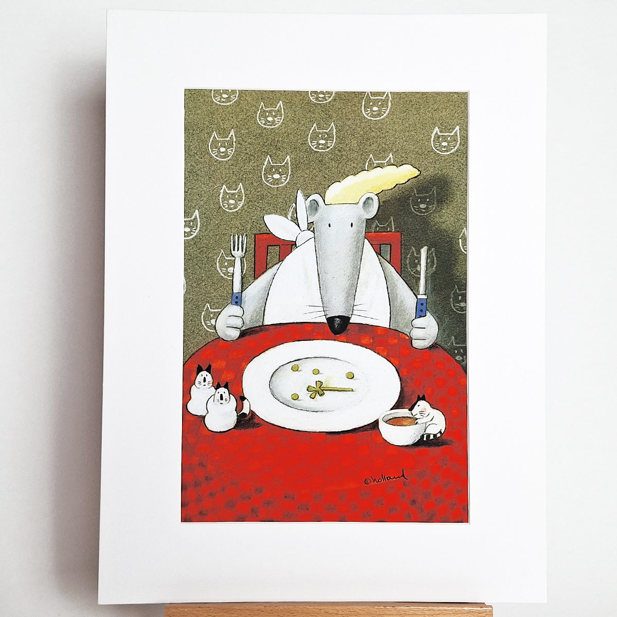 Kunstdruck "Mäusemahlzeit", groß