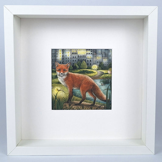 Kunstdruck "Fuchs", gerahmt