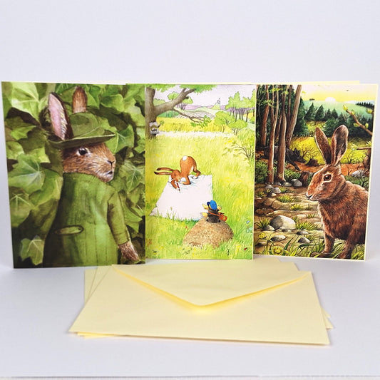 Dreierpack Billets "Hasen"