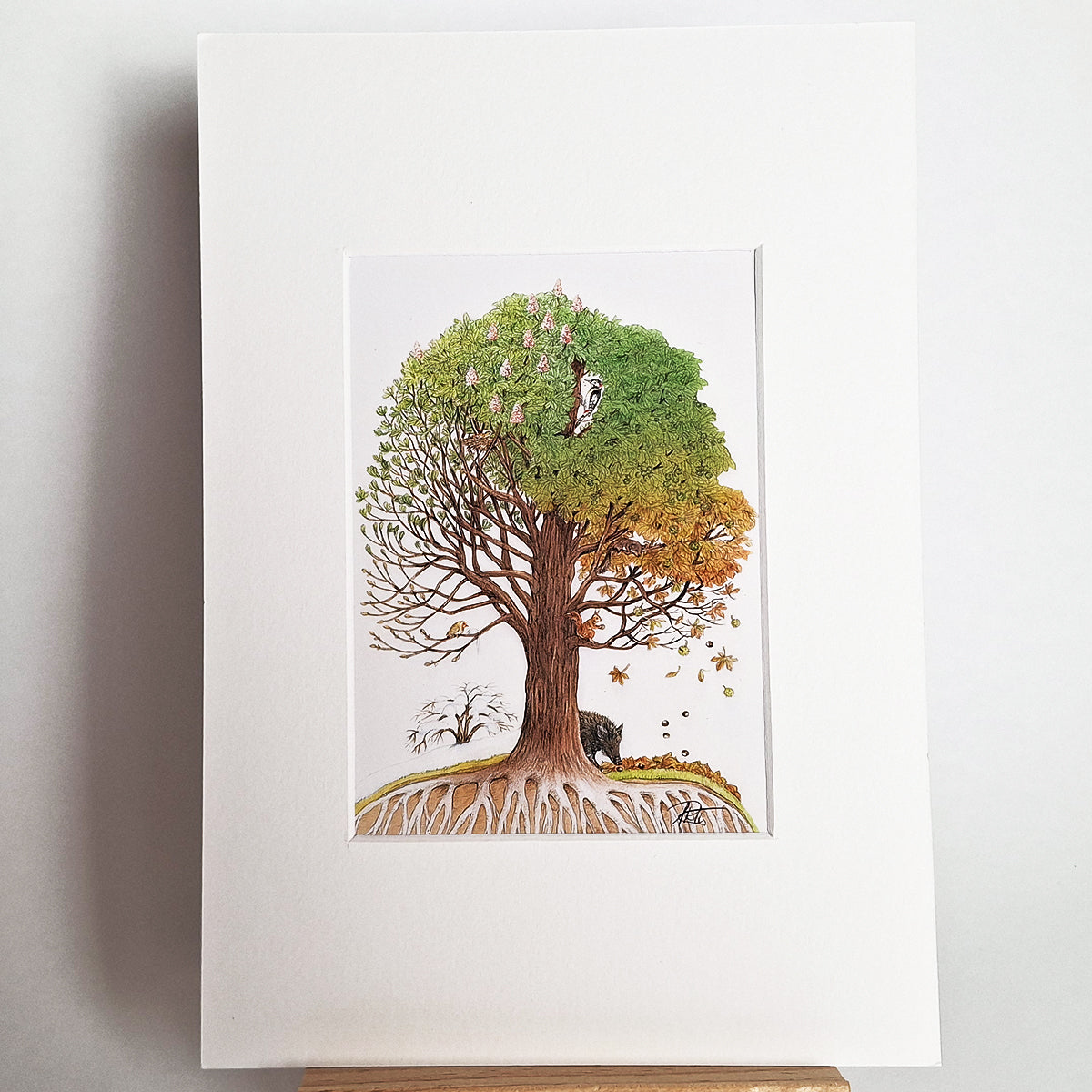 Kunstdruck "Jahreszeitenbaum"