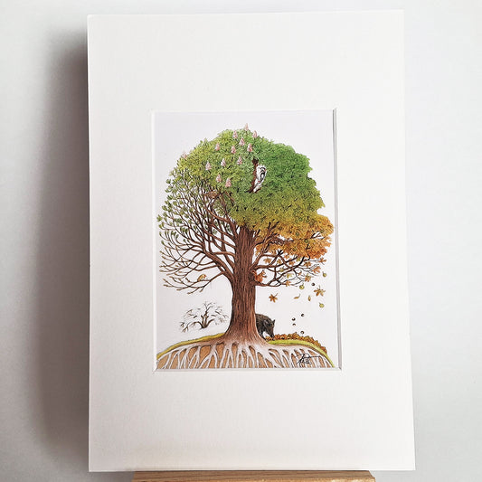 Kunstdruck "Jahreszeitenbaum"