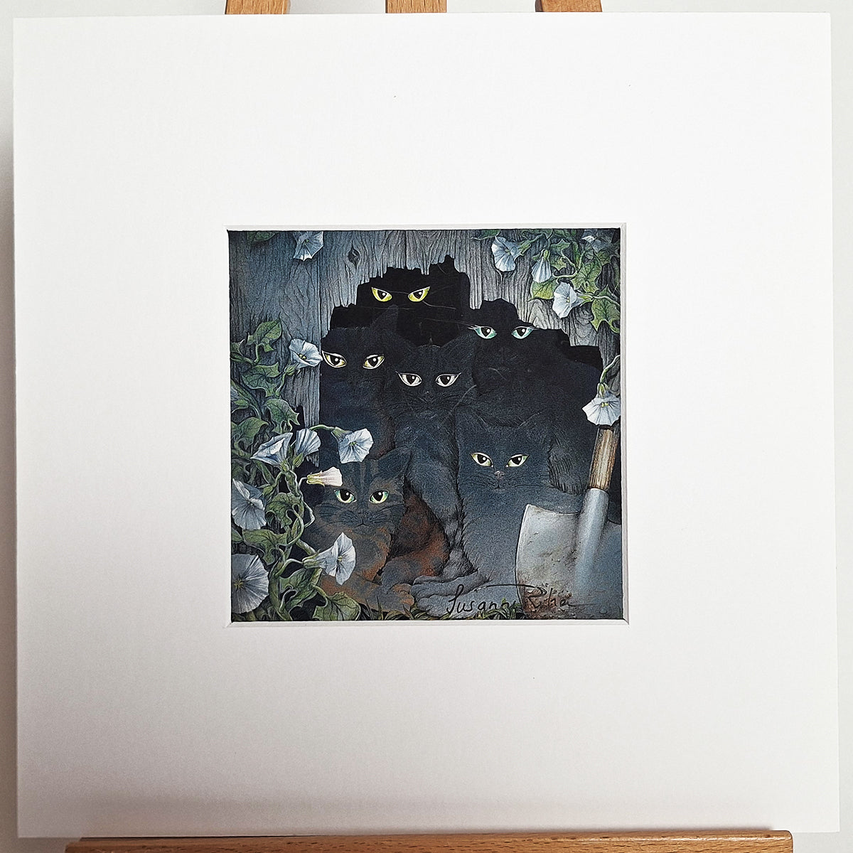 Kunstdruck "Katzennacht"