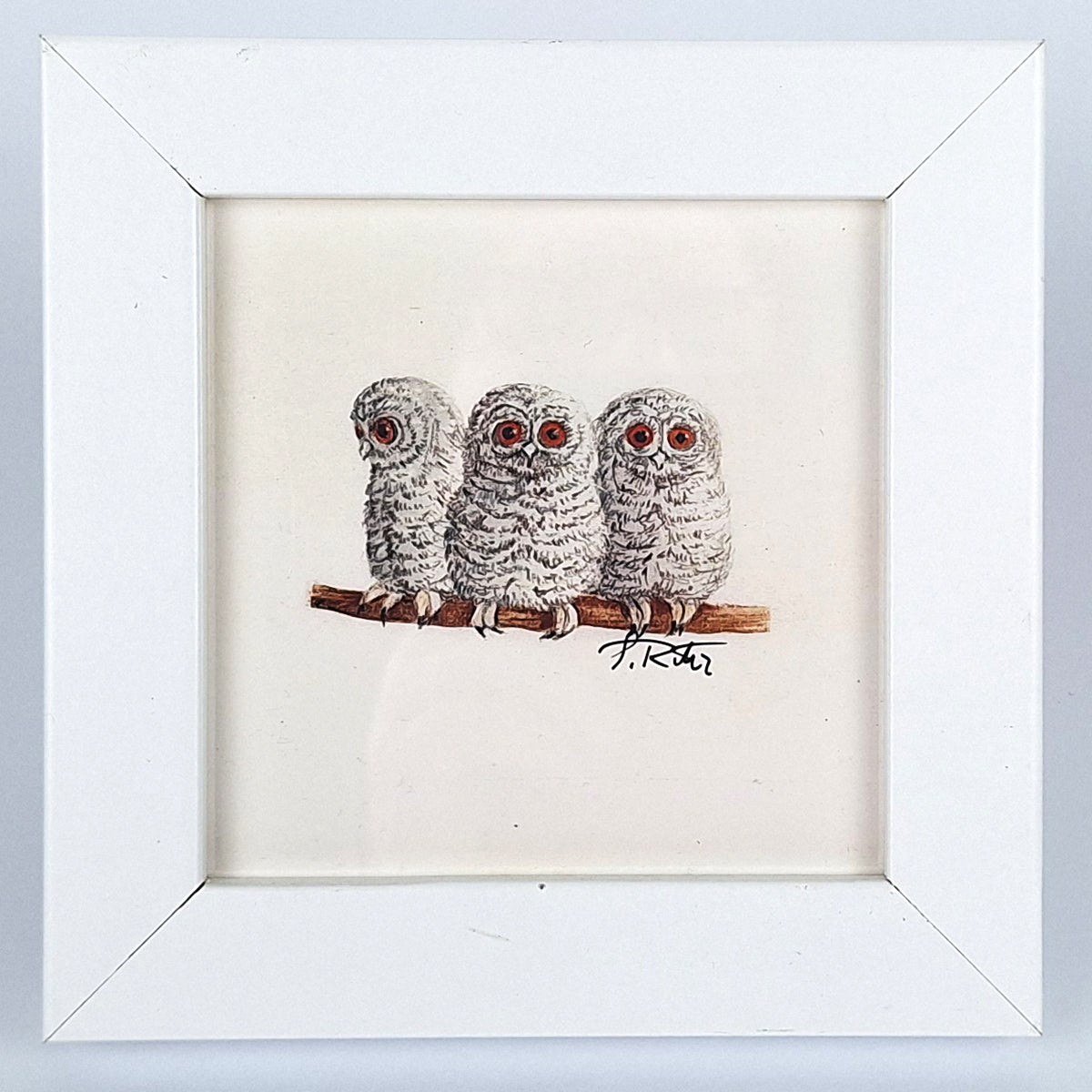 Kunstdruck "Mini-Eulenkinder"