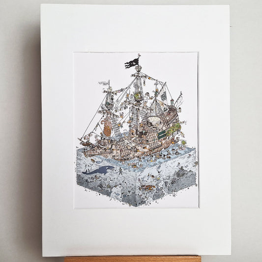 Kunstdruck "Piratenschiff"