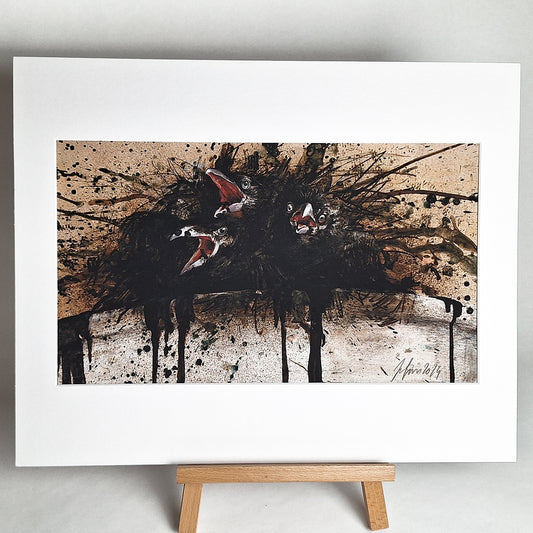 Kunstdruck "Rabenexplosion", groß