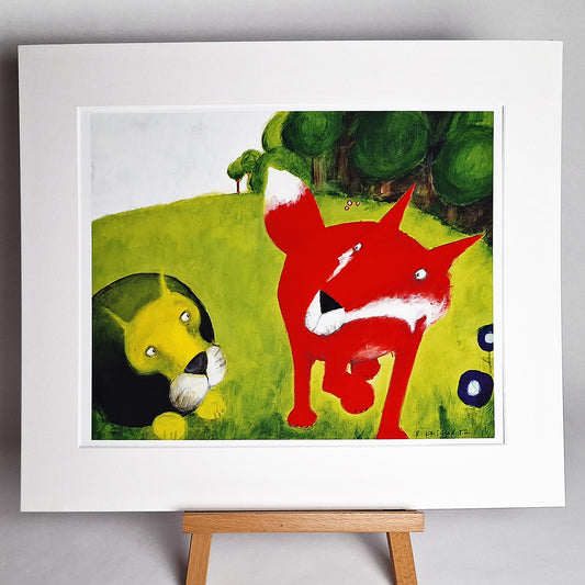 Kunstdruck "Roter Fuchs", groß