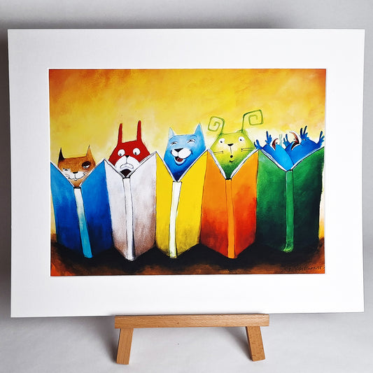 Kunstdruck "Lesespaß", groß