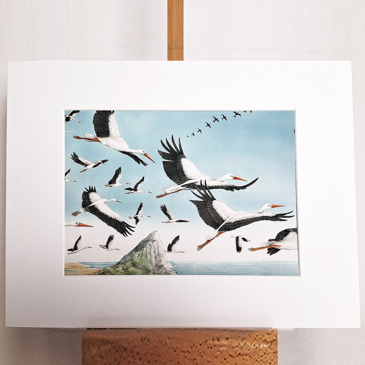 Kunstdruck "Fliegende Störche"