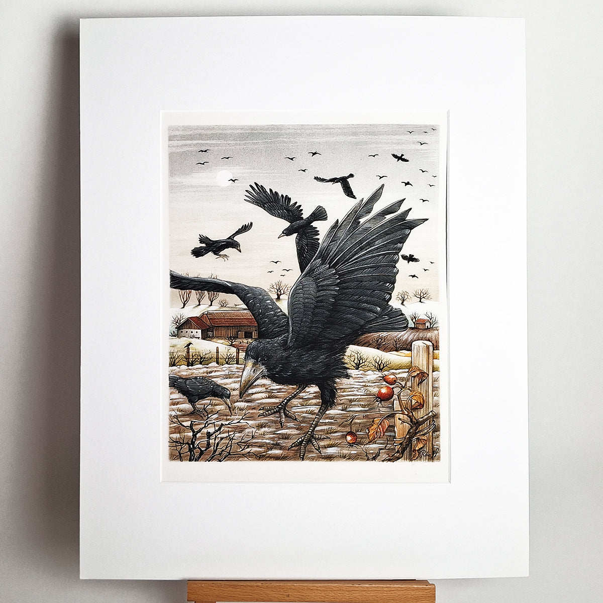 Kunstdruck "Krähe", groß