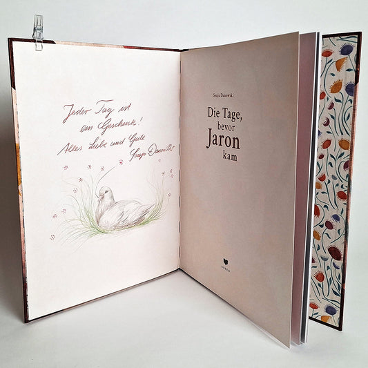 Signiertes Buch "Der Tag, bevor Jaron kam"